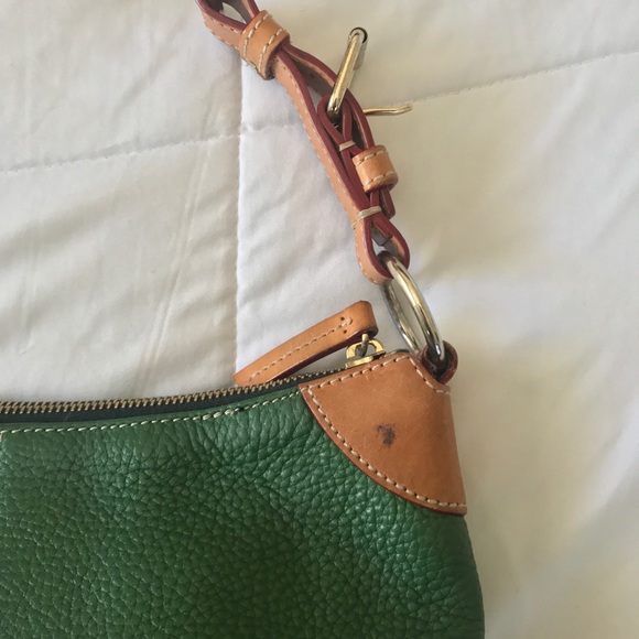 Rare Dooney & Bourke Pebble Green Leather Purse - Picture 5 of 10